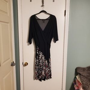 Lane Bryant black tie dress